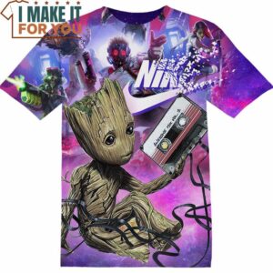 Movie Gift Baby Groot Nike T-Shirt, Nike Graphic Tee for Die-Hard Fans