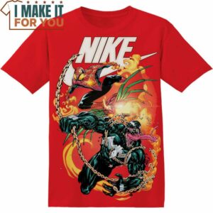 Movie Gift Spiderman Venom Nike T-Shirt, Nike Graphic Tee for Die-Hard Fans