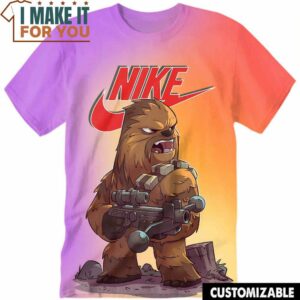 Star Wars Chewbacca Chewie Nike T-Shirt, Nike Graphic Tee for Die-Hard Fans