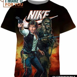 Star Wars Han Solo Nike T-Shirt, Nike Graphic Tee for Die-Hard Fans