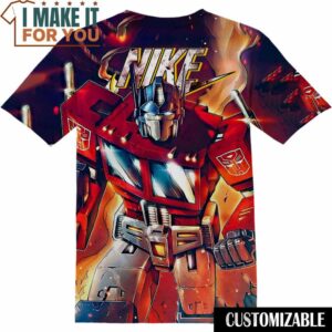 Transformers Optimus Prime Nike T-Shirt, Nike Graphic Tee for Die-Hard Fans