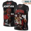 Michael Jordan 23 Chicago Bulls Signed 30 Years Basketball Jersey, The Ultimate Gift for Any Jordan Fan