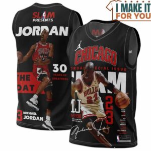 Michael Jordan 23 Chicago Bulls Signed 30 Years Basketball Jersey, The Ultimate Gift for Any Jordan Fan