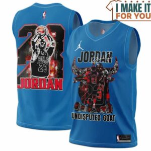 Michael Jordan 23 Chicago Bulls Signed Undisputed Goat Blue Basketball Jersey, The Ultimate Gift for Any Jordan Fan