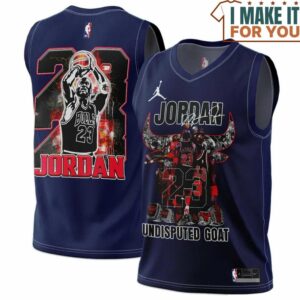Michael Jordan 23 Chicago Bulls Signed Undisputed Goat Navi Basketball Jersey, The Ultimate Gift for Any Jordan Fan