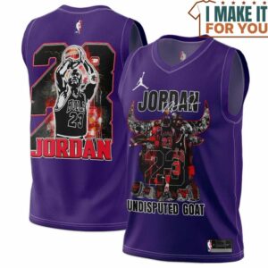 Michael Jordan 23 Chicago Bulls Signed Undisputed Goat Purple Basketball Jersey, The Ultimate Gift for Any Jordan Fan
