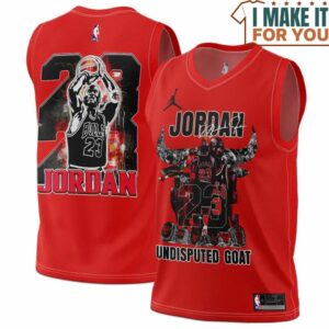 Michael Jordan 23 Chicago Bulls Signed Undisputed Goat Red Basketball Jersey, The Ultimate Gift for Any Jordan Fan