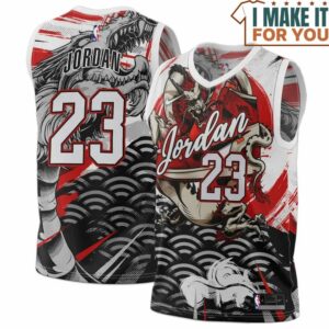 Michael Jordan 23 Kaido One Piece Basketball Jersey, The Ultimate Gift for Any Jordan Fan