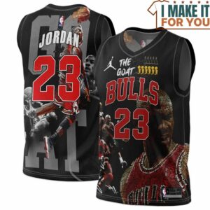 Michael Jordan 23 The Goat Chicago Bulls Basketball Jersey, The Ultimate Gift for Any Jordan Fan