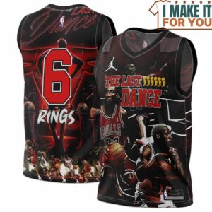 Michael Jordan 6 Rings The Last Dance Basketball Jersey, The Ultimate Gift for Any Jordan Fan