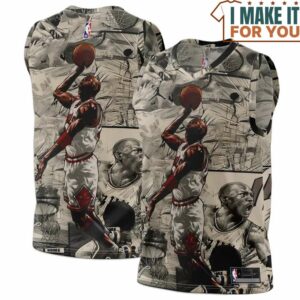 Michael Jordan Chicago Bulls Art Basketball Jersey, The Ultimate Gift for Any Jordan Fan