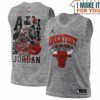 Michael Jordan GOAT 23 Chicago Bulls AIR Gray Signed Basketball Jersey, The Ultimate Gift for Any Jordan Fan