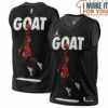 Michael Jordan GOAT 23 Chicago Bulls Black Basketball Jersey, The Ultimate Gift for Any Jordan Fan