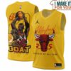 Michael Jordan GOAT 23 Chicago Bulls Cool Signed Yellow Basketball Jersey, The Ultimate Gift for Any Jordan Fan