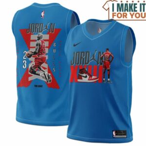 Michael Jordan GOAT 23 Chicago Bulls Nike Air Blue Basketball Jersey, The Ultimate Gift for Any Jordan Fan