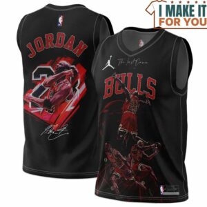 Michael Jordan GOAT 23 Chicago Bulls Signed Wizards Black Basketball Jersey, The Ultimate Gift for Any Jordan Fan