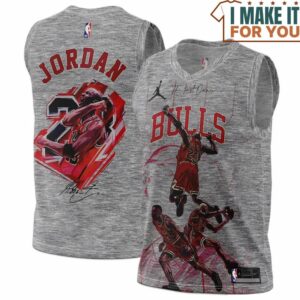Michael Jordan GOAT 23 Chicago Bulls Signed Wizards Gray Basketball Jersey, The Ultimate Gift for Any Jordan Fan