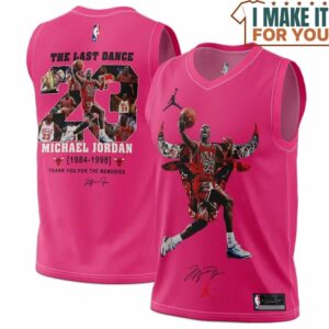 Michael Jordan The Last Dance 23 Chicago Bulls Signed Pink Basketball Jersey, The Ultimate Gift for Any Jordan Fan