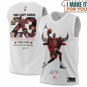 Michael Jordan The Last Dance 23 Chicago Bulls Signed White Basketball Jersey, The Ultimate Gift for Any Jordan Fan