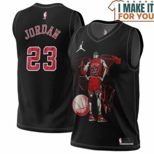 Vintage Michael Jordan  23 Chicago Bulls Nike Black Basketball Jersey, The Ultimate Gift for Any Jordan Fan