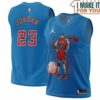 Vintage Michael Jordan 23 Chicago Bulls Nike Blue Basketball Jersey, The Ultimate Gift for Any Jordan Fan