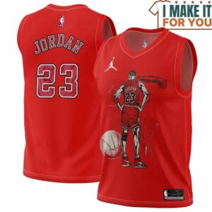 Vintage Michael Jordan 23 Chicago Bulls Nike Red Basketball Jersey, The Ultimate Gift for Any Jordan Fan