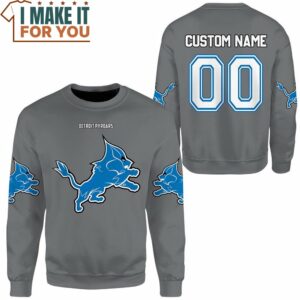 NFL Pokemon Detroit Pyroars Custom Name Sweatshirt Top Pokemon Gifts for Adults 2