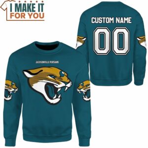 NFL Pokemon Jacksonville Persians Custom Name Sweatshirt Top Pokemon Gifts for Adults 2