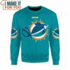 NFL Pokemon Miami Finns Custom Name Sweatshirt, Presents for Pokemon Fans