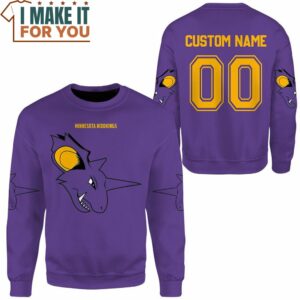NFL Pokemon Minnesota Nidokings Custom Name Sweatshirt Presents for Pokemon Fans 2 1