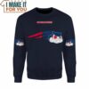 NFL Pokemon New England Patrats Custom Name Sweatshirt, Presents for Pokemon Fans