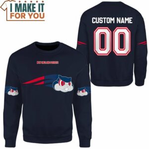 NFL Pokemon New England Patrats Custom Name Sweatshirt Presents for Pokemon Fans 2 1