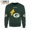 NFL Pokemon Green Bay Pikas Custom Name Sweatshirt, Top Pokemon Gifts for Adults