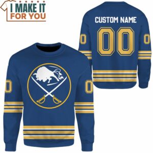 Hockey Buffalo Sabres Custom Name Sweatshirt Amazing Presents for Pokemon Fans of All Ages 2