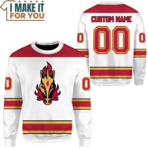 Hockey Calgary Flames Custom Name Sweatshirt Gifts for Pokemon Lovers 2