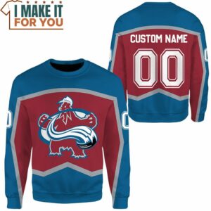 Hockey Colorado Avalanche Custom Name Sweatshirt Pokemon Gift for All Ages 2