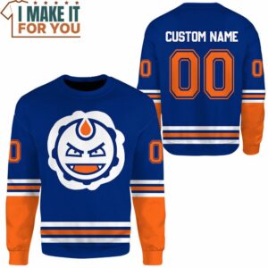 Hockey Edmonton SmokeScreen Custom Name Sweatshirt The Best Gifts for Pokemon Fans of All Ages 2