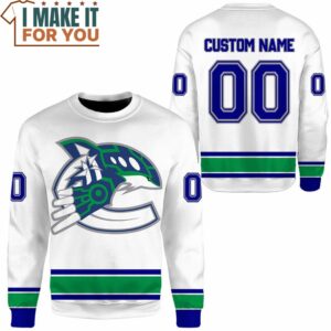 Hockey Vancouver Kynucks Custom Name Sweatshirt Top Pokemon Gifts for Adults 2