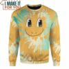 Tie Dye Pokemon Dragonite Face Custom Name Sweatshirt, Perfect Present for Pokemon Fans