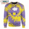 Tie Dye Pokemon Drifloon Face Custom Name Sweatshirt, Perfect Present for Pokemon Fans