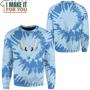 Tie Dye Pokemon Dragonair Face Custom Name Sweatshirt Perfect Present for Pokemon Fans 2