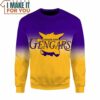 NBA Pokemon Lavender Town Gengar Custom Name Sweatshirt, Top Pokemon Gifts for Adults