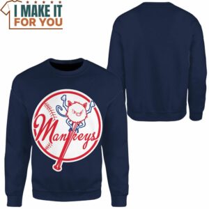 MLB Pokemon New York Mankeys Custom Name Sweatshirt Perfect Present for Pokemon Fans 2