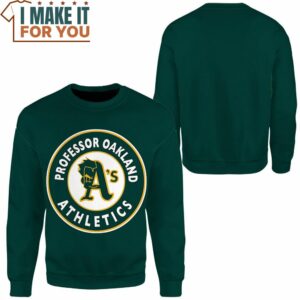 MLB Pokemon Professor Oakland Athletics Custom Name Sweatshirt Perfect Present for Pokemon Fans 2