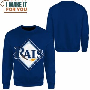 MLB Pokemon Tampa Bay Rais Custom Name Sweatshirt Perfect Present for Pokemon Fans 2
