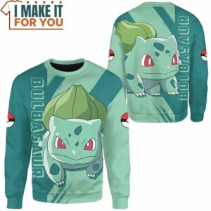 Pokemon Bulbasaur 3D Sweashirt Best Gift Ideas for Pokemon Lover 2