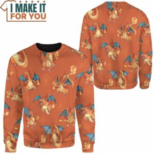 Pokemon Charizard 3D Sweashirt Best Gift Ideas for Pokemon Lover 2