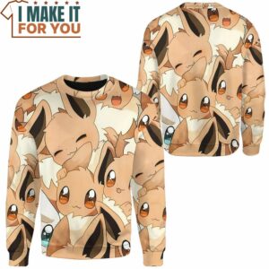 Pokemon Cute Eevee Sweashirt Best Gift Ideas for Pokemon Lover 2