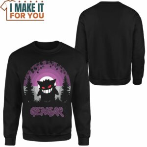 Pokemon Gengar Sweashirt Best Gift Ideas for Pokemon Lover 2