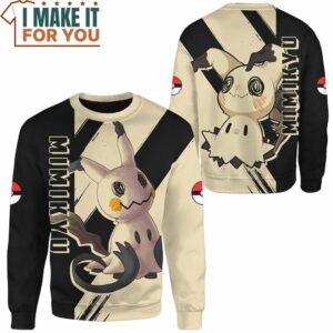 Pokemon Mimikyu Sweatshirt Apparel Gifts for Pokemon Lovers 2